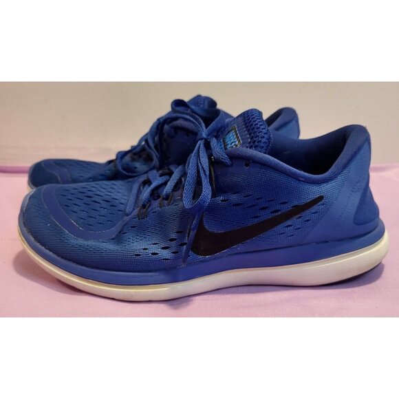 Nike Womens Flex 2017 RN 898476-402 Blue Running Shoes Sneakers Size 10 - Picture 1 of 11